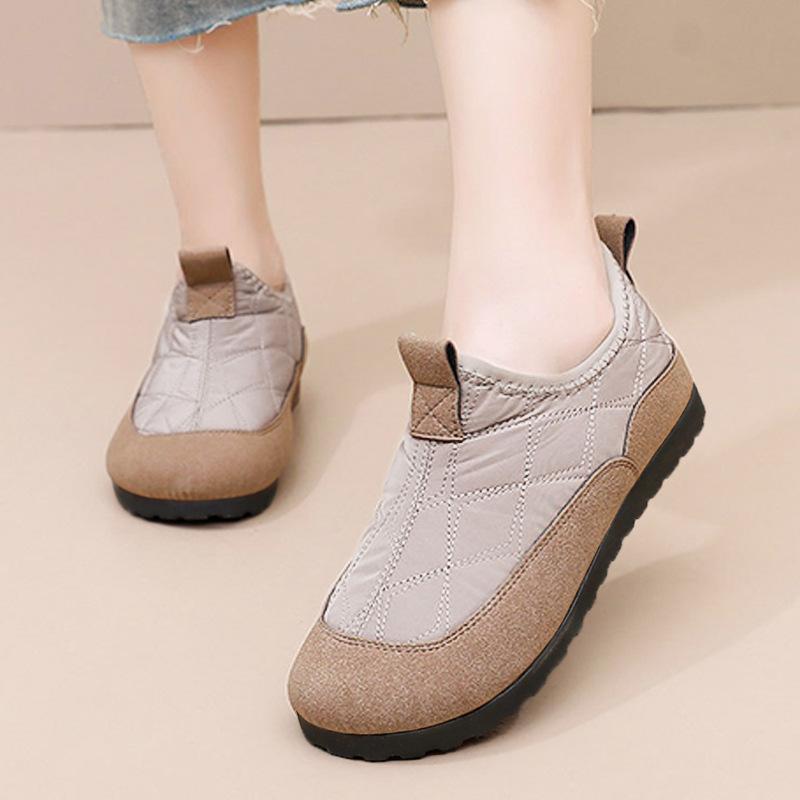 Winter Shoes Women's Cotton Shoes Soft Sole Comfortable Velvet Shoes Cold-proof and Warm Snow Boots Versatile Casual Short Boots