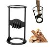 Metal Wood Splitter Heavy Duty Log Splitter Manual Kindling Splitter Wedge Outdoor Camping Cooking Portable Firewood Splitting Tool