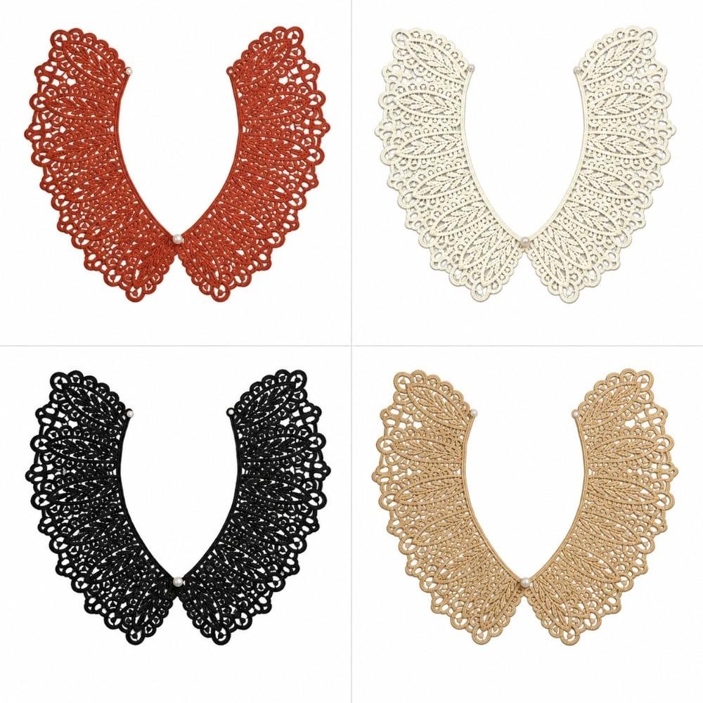 Hollow Design Detachable Lace Collar Lightweight Fake Collar Classic Decorative Shawl Daily Wear