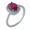 Серебряное кольцо с натуральным рубином (2027713)