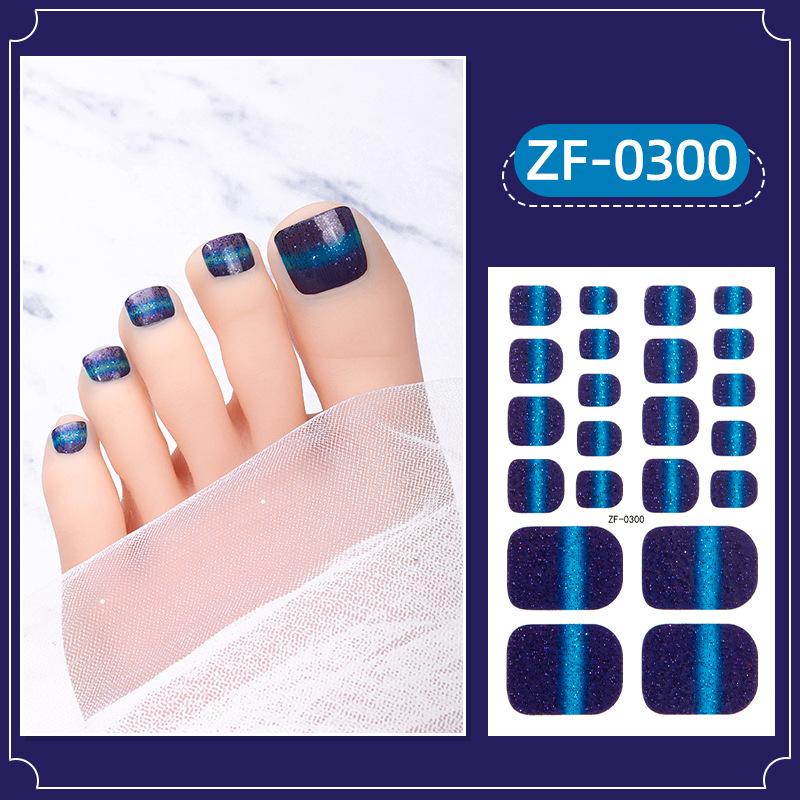 New Foot Stickers, Nail Art Stickers, Waterproof Onion Powder 5D Imitation Diamond Toenail Stickers