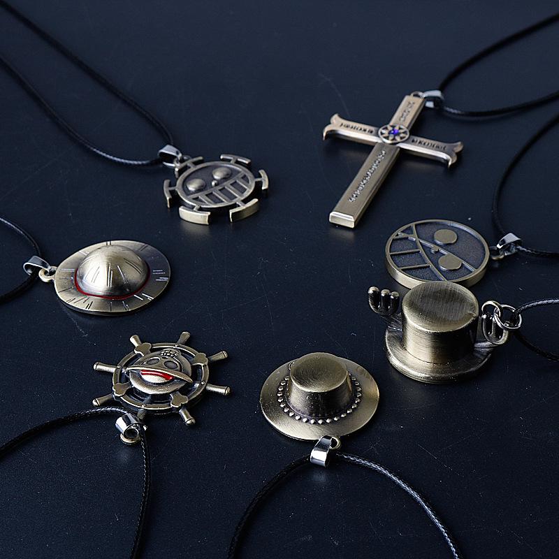 Ожерелье Ван Пис: Подвеска Чоппер, Эйс и Луффи Соломенная Шляпа - В наличии