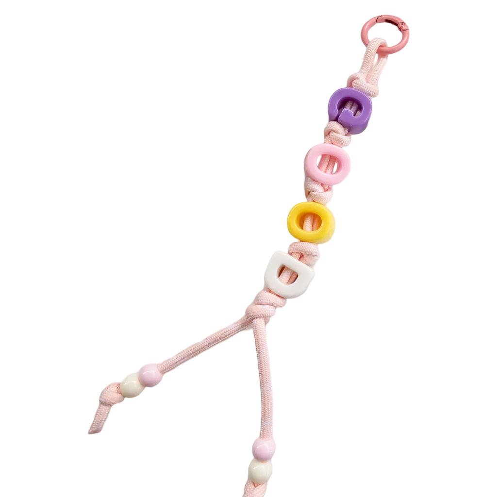 Красочный шарм-подвеска для сумки с алфавитными бусинами, персонализированный дизайн, подвеска для сумки для модного заявления и уникального стиля