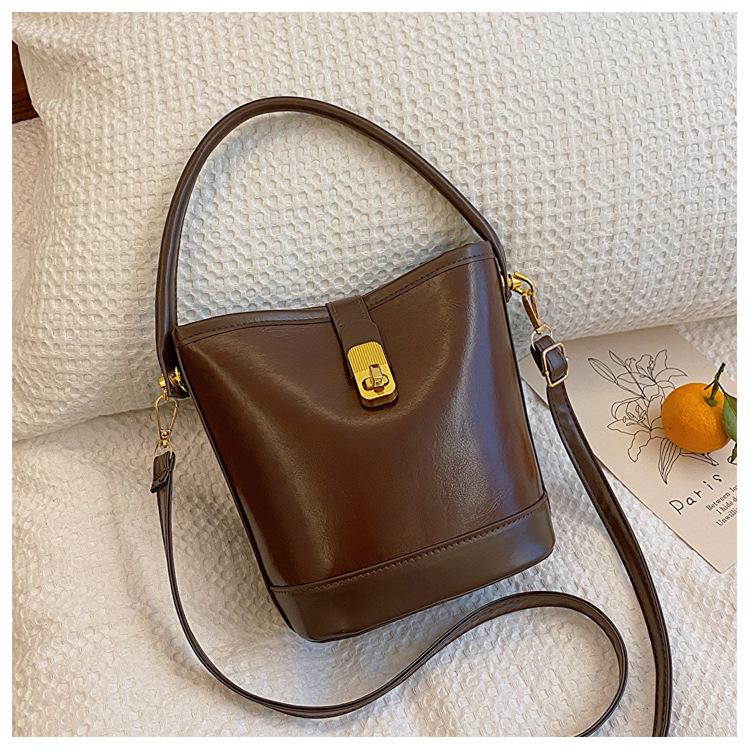 Сумки Женские сумки-ведра в стиле ретро Нишевые сумки Универсальные женские сумки Сумки через плечо Сумки через плечо