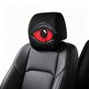 2 Pcs Red Demon Eye Headrest Covers Car Pillow Cases Washable Breathable Decor