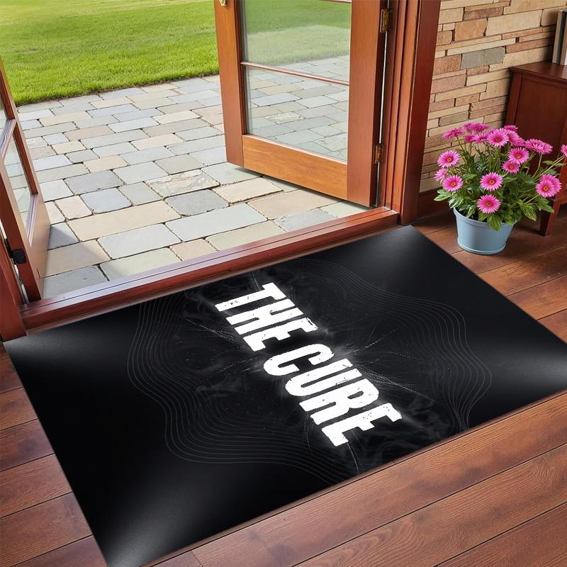 The Cure Print Crystal Velvet Plush Rug Wear?Resistant Anti?Slip Floor Mat For Indoor Household Decoration