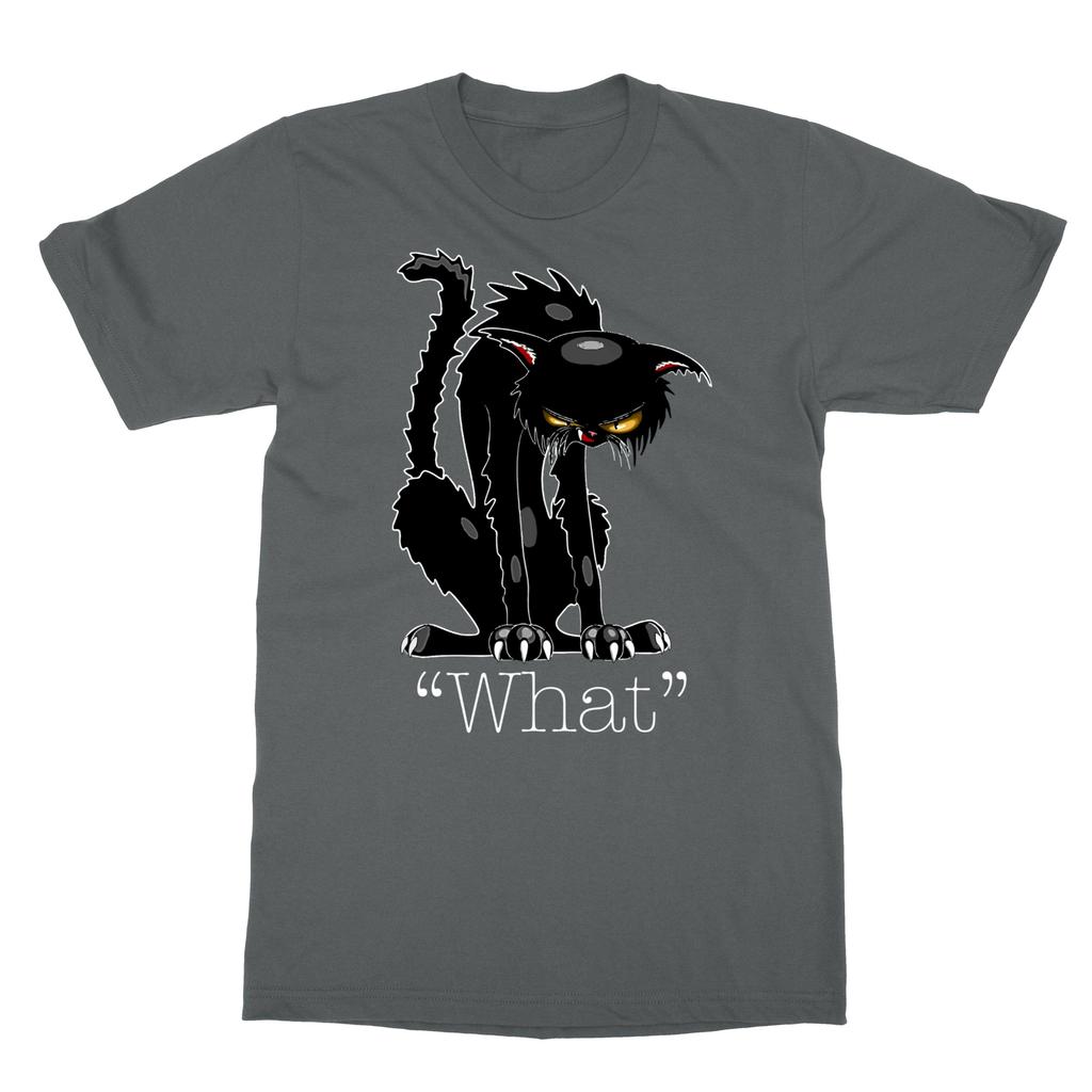 Cat What Funny Unisexs Tshirt