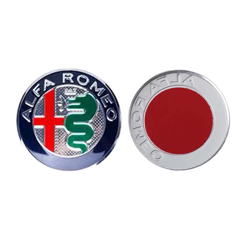 SYENG1 5 Color Alfa Romeo Car Grill Emblem Badge Car Front Grille Logo For Alfa Romeo Giulietta Mito Giulia Stelvio Brera 147 156 159