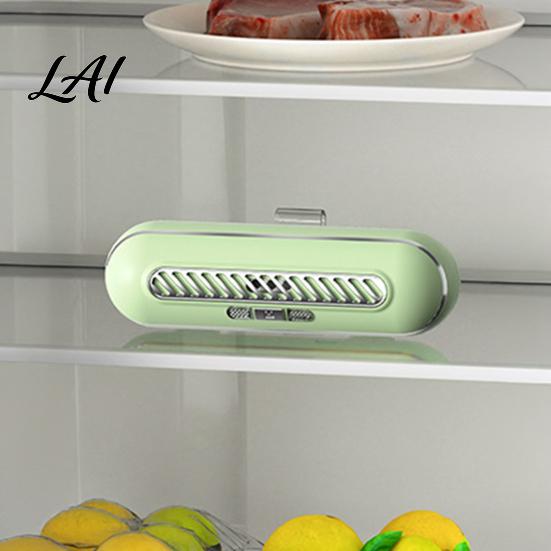Food Freshness Keeper Smart Fridge Deodorizer Rechargeable Odor Eliminator with UV Light And Smell Ozone 3 Modes 1200mAh Battery Hanging