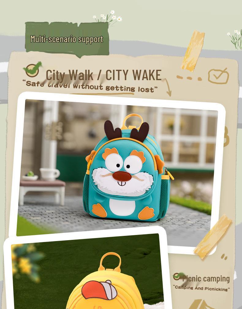 2025 Мультяшный Милый Детский Рюкзак для Возраста 1-6 лет: Двухлямочный рюкзак для детского сада