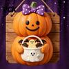 Indoor Wall Hanging Vintage Wooden Halloween Welcome Door Hanger, Pumpkin Ghost Skull Witch Front Porch Decoration Sign, Farmhouse Decor for