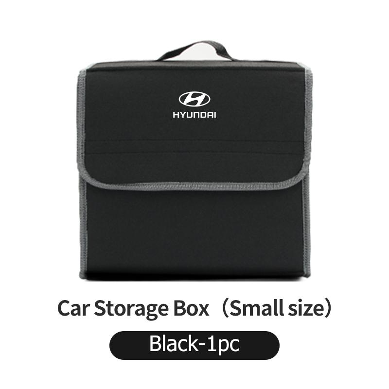 For Hyundai Car Styling Trunk Storage Box Felt Cloth Organizer Foldable Stowing Tidying Bag Ioniq Sonata Elantra Solaris Creta AF2