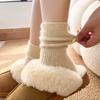 Женщины Осенью и Зимой с Бархатными и Толстыми Теплыми Носками-Трубами из Махры