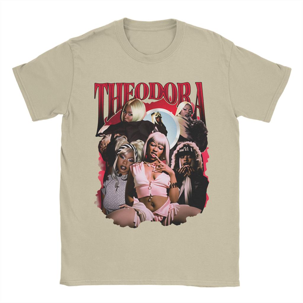 Unisexs Rapper Theodora T Shirts Pure Cotton Clothes Leisure Short Sleeve Round Collar Tees Printed TShirts