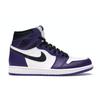 Air 1 Retro High OG Court Purple 2.0 Unisex Sneakers White Black 555088-500