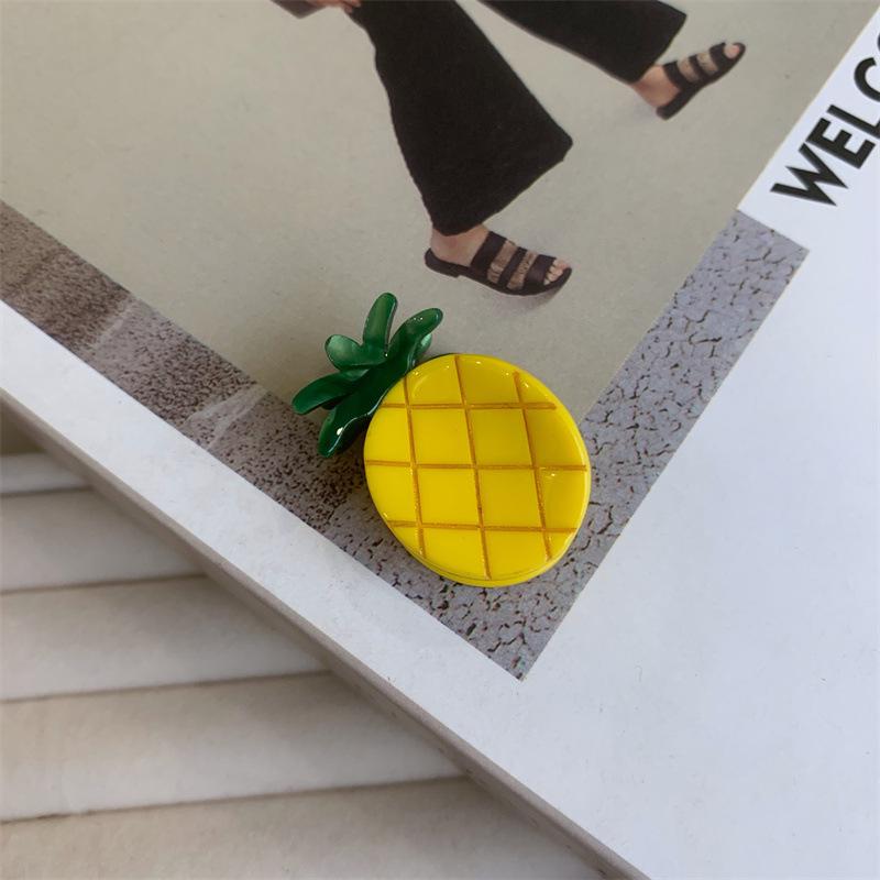 Корейская заколка для волос со свежими фруктами: Дизайн клубники, арбуза, вишни, лимона