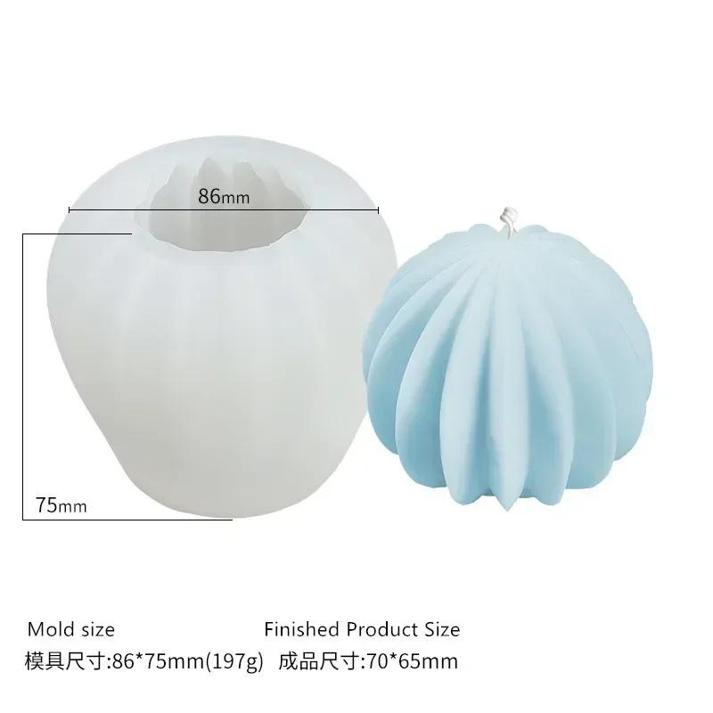 Жареные пончики круглый силиконовый молд для свечи плетеный шар силиконовый молд для свечи спиральная геометрия цилиндрический силиконовый молд для свечи