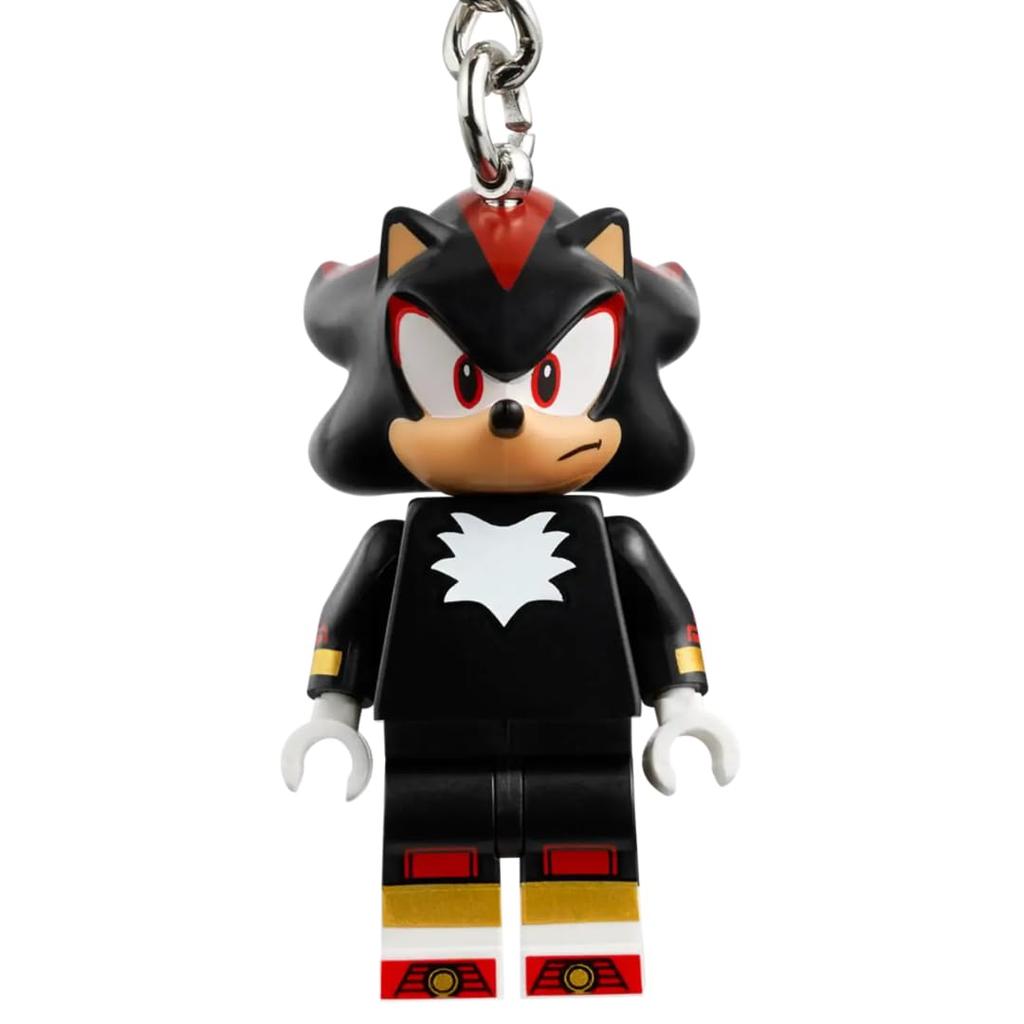 Брелок для ключей Shadow the Hedgehog Minifigure Keyring Key Chain Black 6 лет и старше 854302 [LEGO]