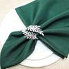 Stylish Gold Wheat Metal Leaf Napkin Rings Enhance Your Harvest Table Decor