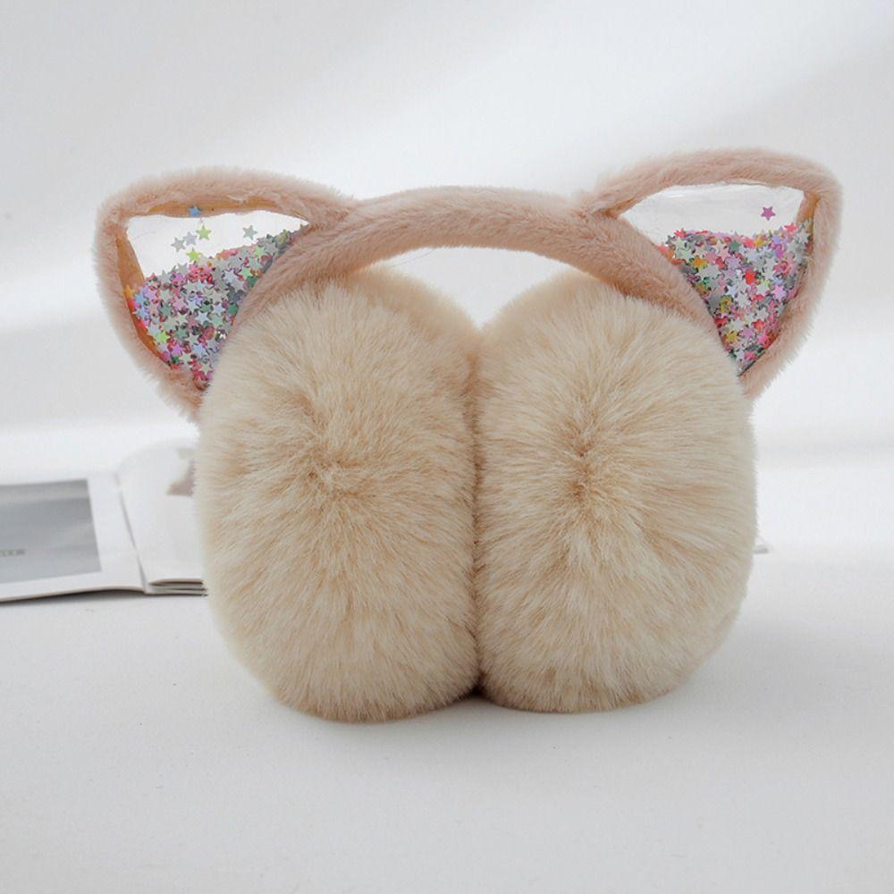 Soft & Warm Ear Warmers Foldable Ear Covers Outdoor Animal Earmuffs for Kids Girls