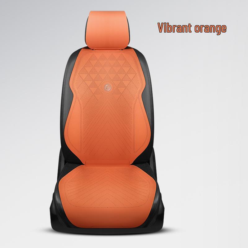 Универсальный замшевый комплект подушек для автомобильного сиденья - Всесезонный, Трехкомпонентный, Готовый к лету, Тонкая подушка с поясничной поддержкой.