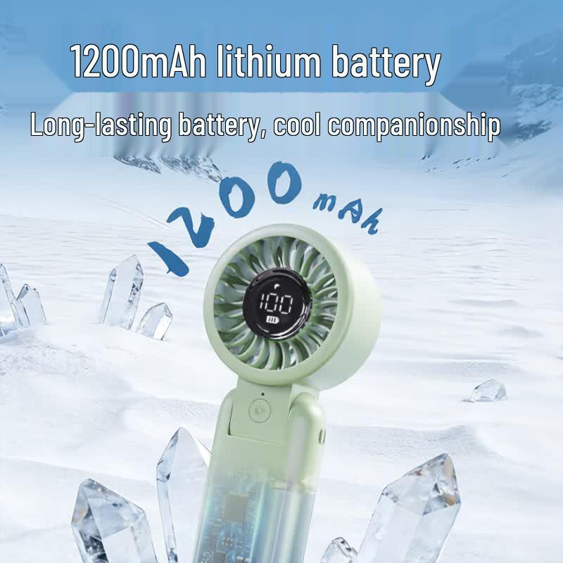 Deli LK103 Rechargeable USB Handheld Fan with Multi-Speed, 6 Blades, Variable Frequency LK111 Model.