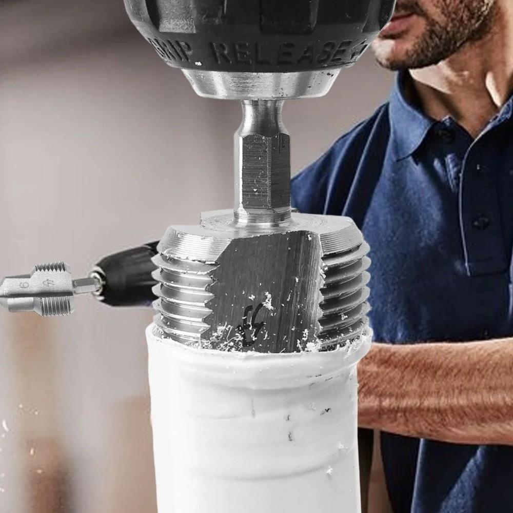 4/6 Точек Открыватель Водопроводных Труб 3 в 1 Резьбовые Открыватели Шестигранный Открыватель Труб Буровые Инструменты Внутренние Резьбовые Открыватели Труб