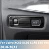 Для Volvo XC60 XC90 XC40 S90 V90 2018-переключатель автомобильных фар из нержавеющей стали с блестками, регулировка фар, наклейка, накладка