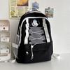 Студенческая школьная сумка большой емкости, женский однотонный рюкзак, рюкзак с принтом собаки для девочек