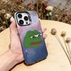 Смешной Чехол Для Телефона Лягушонок П-ПЕПЕ Для iPhone 17,16,15,14,13,12,11 Plus,Pro Max,XS,Цветной Серебристый Черный Чехол
