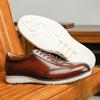 Мужские повседневные кожаные туфли Мужские туфли на шнуровке Мужские туфли из коровьей кожи первого слоя Мужские кожаные туфли сшитой строчкой Повседневная обувь для джентльменов