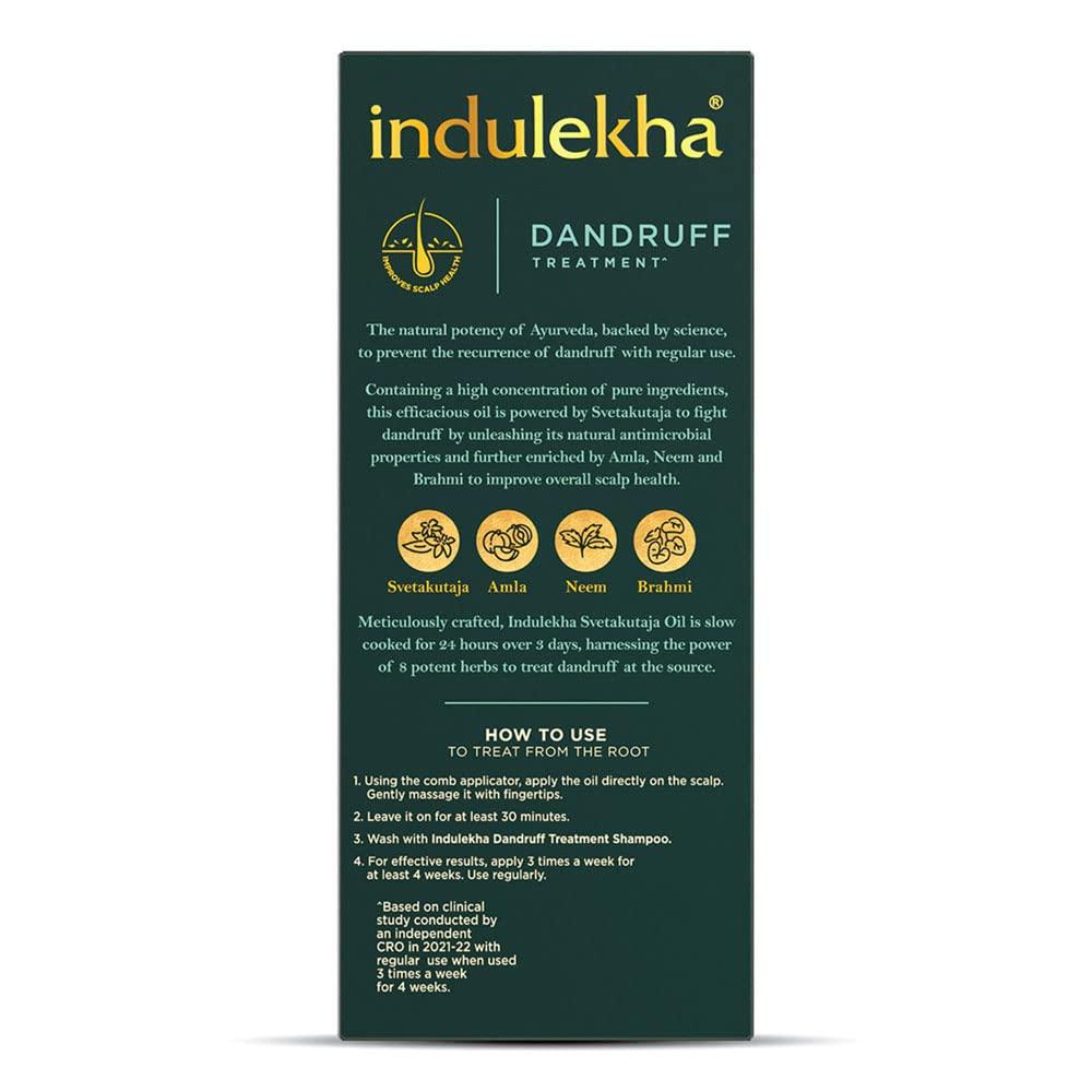 Indulekha Svetakutaja Ayurvedic Hair Oil 100ml Pack of 1 for Dandruff Control and Healthy Scalp Care