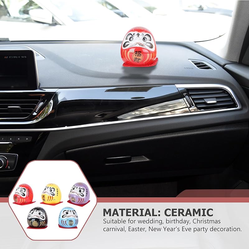 Homoyoyo 10 штук мини-дарума фигурка Дарума мини милая Керамика настольная керамическая предмет интерьера 5X4см мир приглашение богатства удачи японский