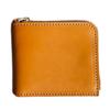 Tochigi Leather Bifold Wallet Zipper Made In Japan Thin Compact Business Tanned Leather Aging Wallet Wallet Gift Present L-shaped Men's Women's