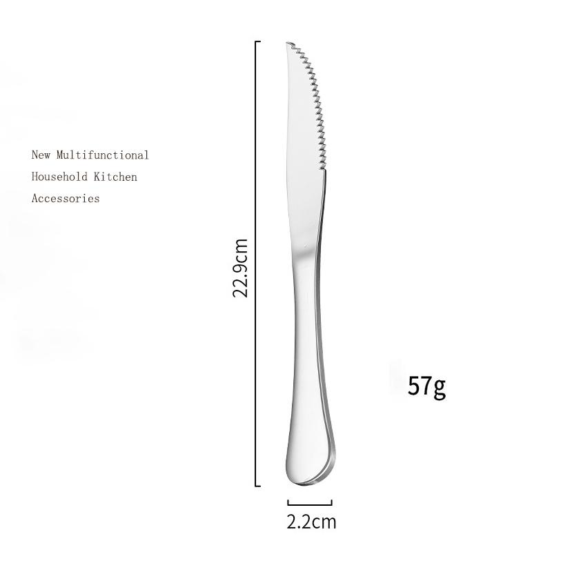 Набор ножей для стейка с зубчатым ножом, набор острых ножей из нержавеющей стали, набор из 4 обеденных ножей, можно мыть в посудомоечной машине, прочный и легко моется