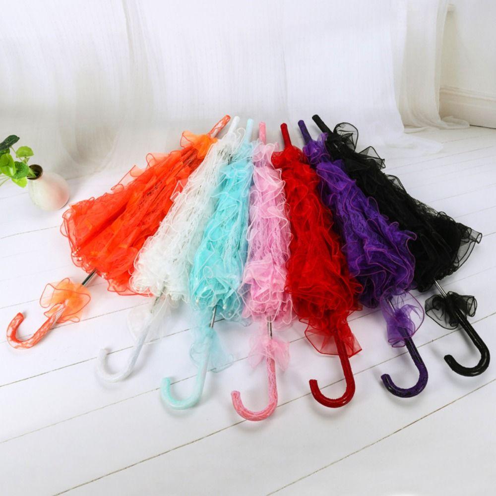 Цветной Кружевной Зонт с Цветами Романтичный Кружевной Зонт Новый Свадебный Зонт