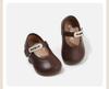 Spring 2026 Girl's First Steps Soft Sole Leather Shoes, Korean Style Fashion Princess Shoes.