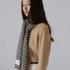 SILN Linea Stripe Knit Muffler (CREAM/BLACK)