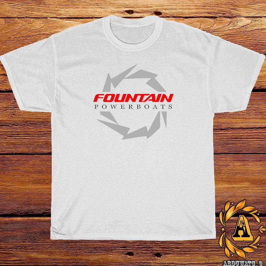 Fountain Powerboats Логотип лодки Черный/Спортивный серый/Белый/Темно-синий/Красный Футболка S-5XL