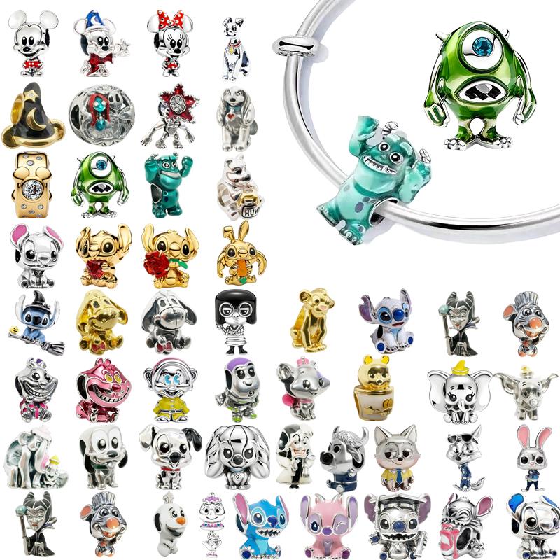 Charm Beads, Dumbo&Mom Charm&Magic Hat&Villains Cruella De Vil Charm Beads,Fit Pendant Bracelet Women Jewelry Gif