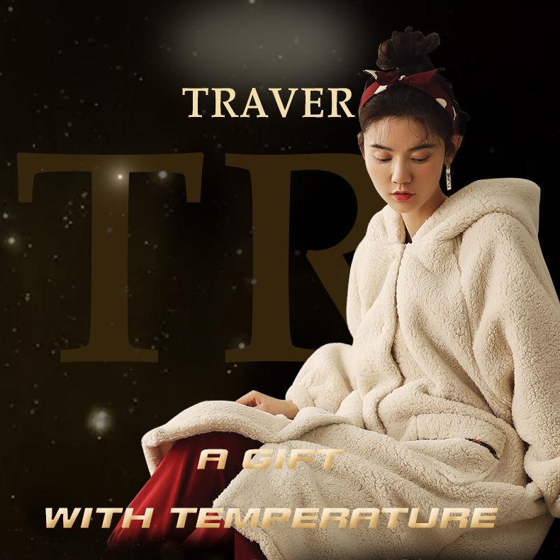 Женские пижамы, зимние бархатные теплые пижамы, длинный халат, повседневная свободная домашняя одежда, милая одежда для сна с героями мультфильмов, одежда из плотного флиса с длинными рукавами и капюшоном