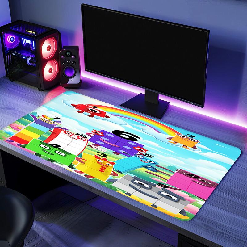 Number block Mouse Pad - Non-Slip Rubber Base, Smooth Surface for Work,Gaming,Office,And Home Use, Desk Mouse Pad