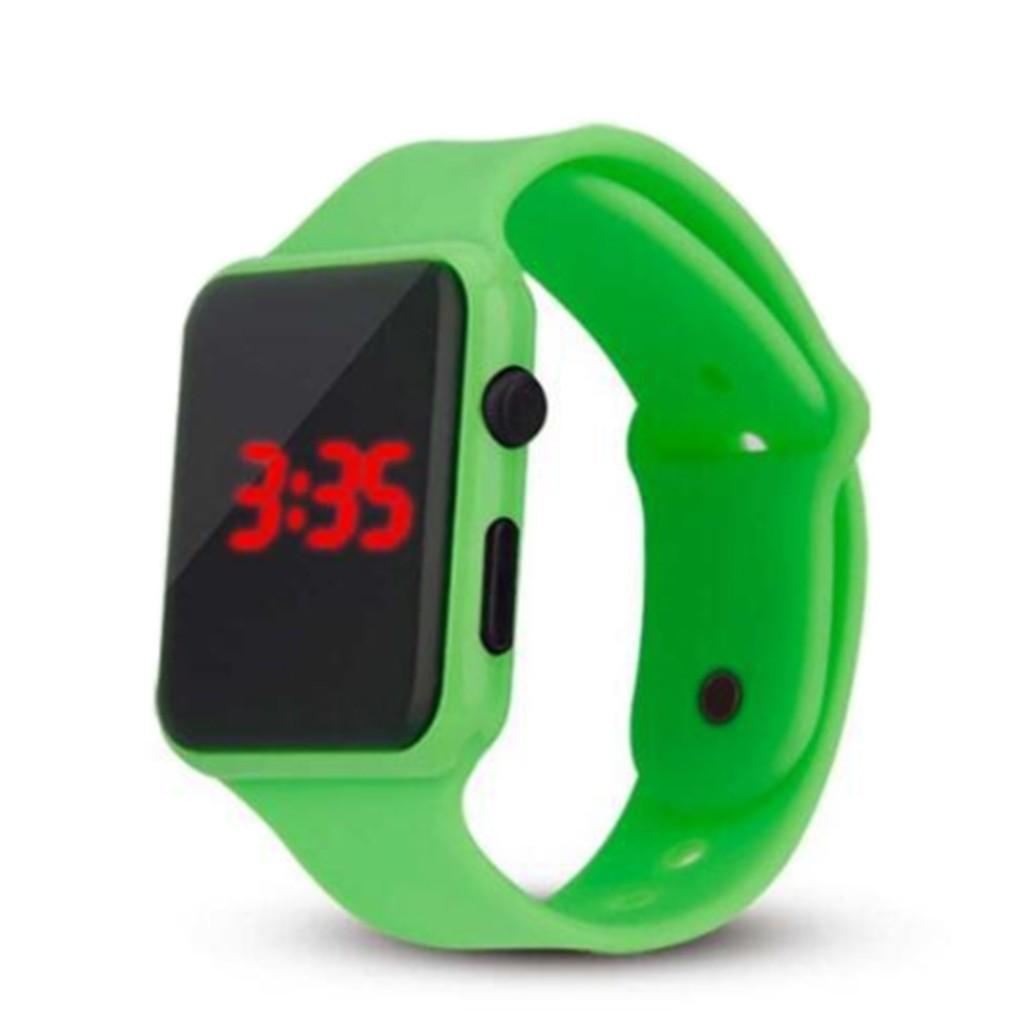 Унисекс цифровые светодиодные спортивные часы наручные часы с силиконовым ремешком Мужская детская мода