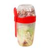 Home Kitchen Storage Portable Double Layer Bottles Light Food Cup Vegetable Salad Cup Jars