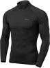 Tesla High Neck Compression Wear UV Long Sleeve Sports Compression Sports Base Layer Men's [Stretchable, Protection, Sweat-Wicking, Quick-Drying]