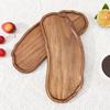 Wooden Tea Coffee Tray Fruit Dessert Candy Plate Japanese Style Bread Snack Food Dish Tray Decorative Tableware for Home Kitchen