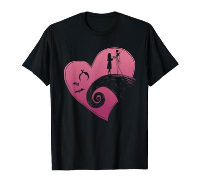 Футболка Disney The Nightmare Before Christmas Джек и Салли Харт