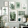 Green Plant Agave Cactus Abstract Geometry Line Wall Art Print Canvas Painting Nordic Poster Wall for Living Room Decoration