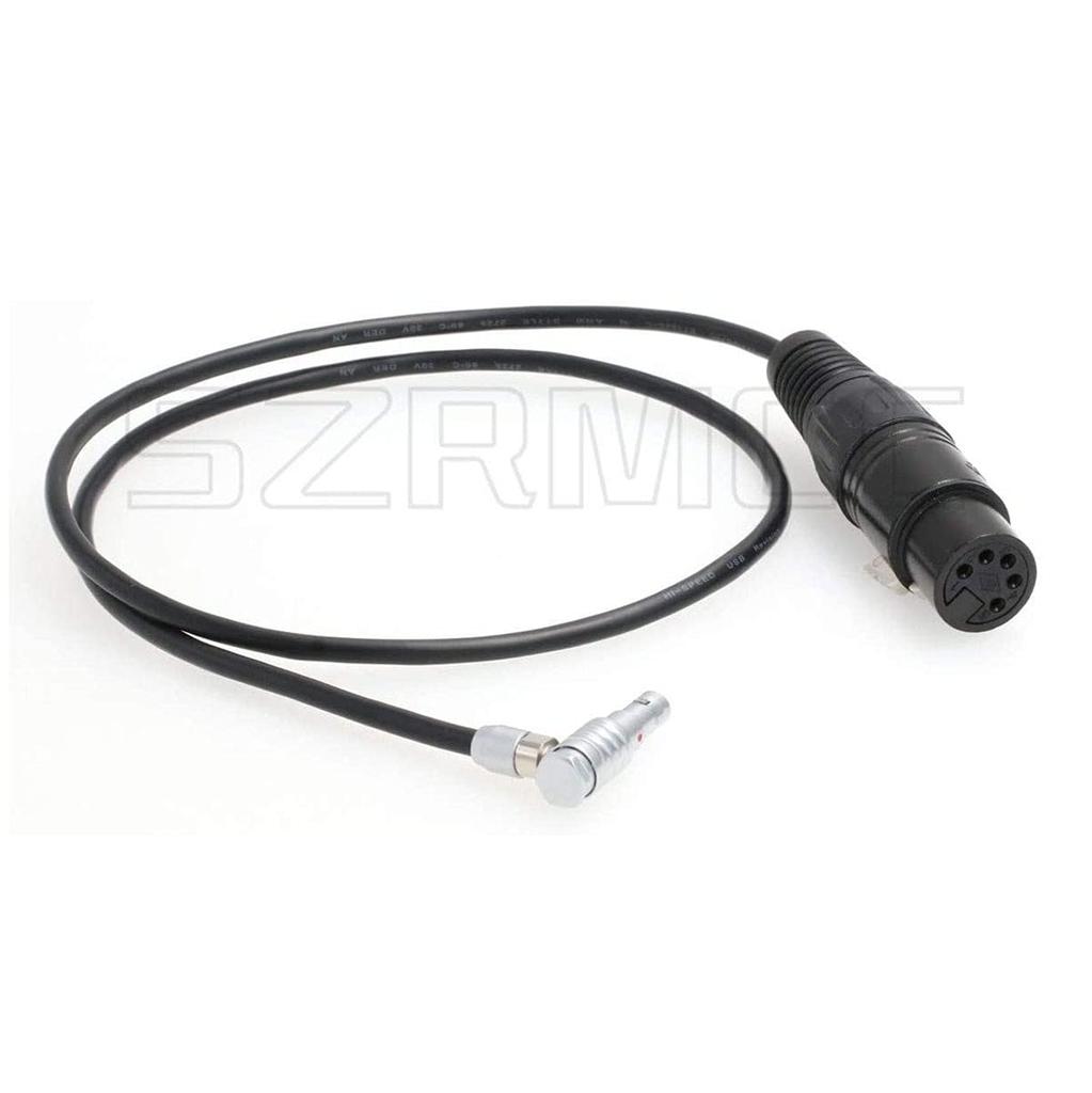 SZRMCC XLR Female to Right Angle 00BArri Audio Input Cable for Alexa Mini and ZCAME2 Cameras Angle 5-Pin 5-Pin (Right 60cm)