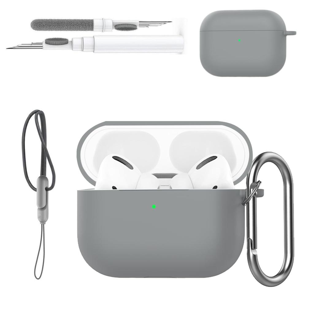 Для Airpods Pro 3 Чехол Крышка Защитный Силиконовый Чехол для Наушников (с карабином + шнурком + чистящим карандашом) Чехол для Airpods Pro 3